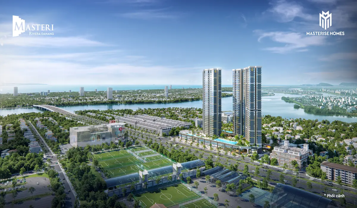 Phối cảnh dự án Masteri Rivera Da Nang, Căn hộ cao cấp view sông hàn